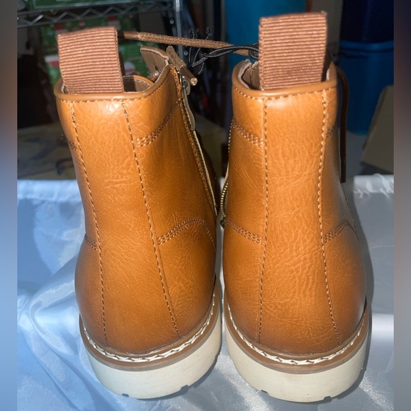 Steve Madden Broome Chukka Men’s Cognac Leather Boots Size 9 Brown Lace P-BROOME - Picture 5 of 13